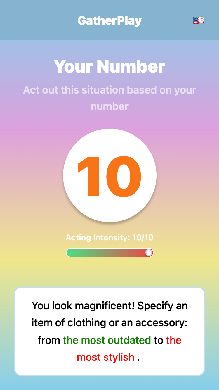 Act it out screen